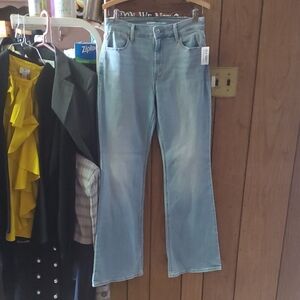 NWT Old Navy Size 6 Blue Flare Wide Leg Jeans